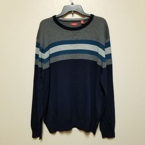 IZOD| Striped Crew Neck Sweater NWOT
